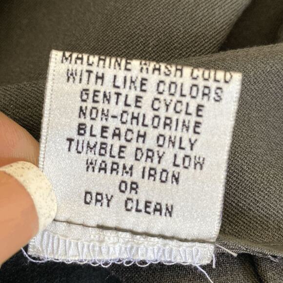 Talbots Petite Womens Charcoal Gray Pants Stretch Size 16 Office Wear - Picture 5 of 9